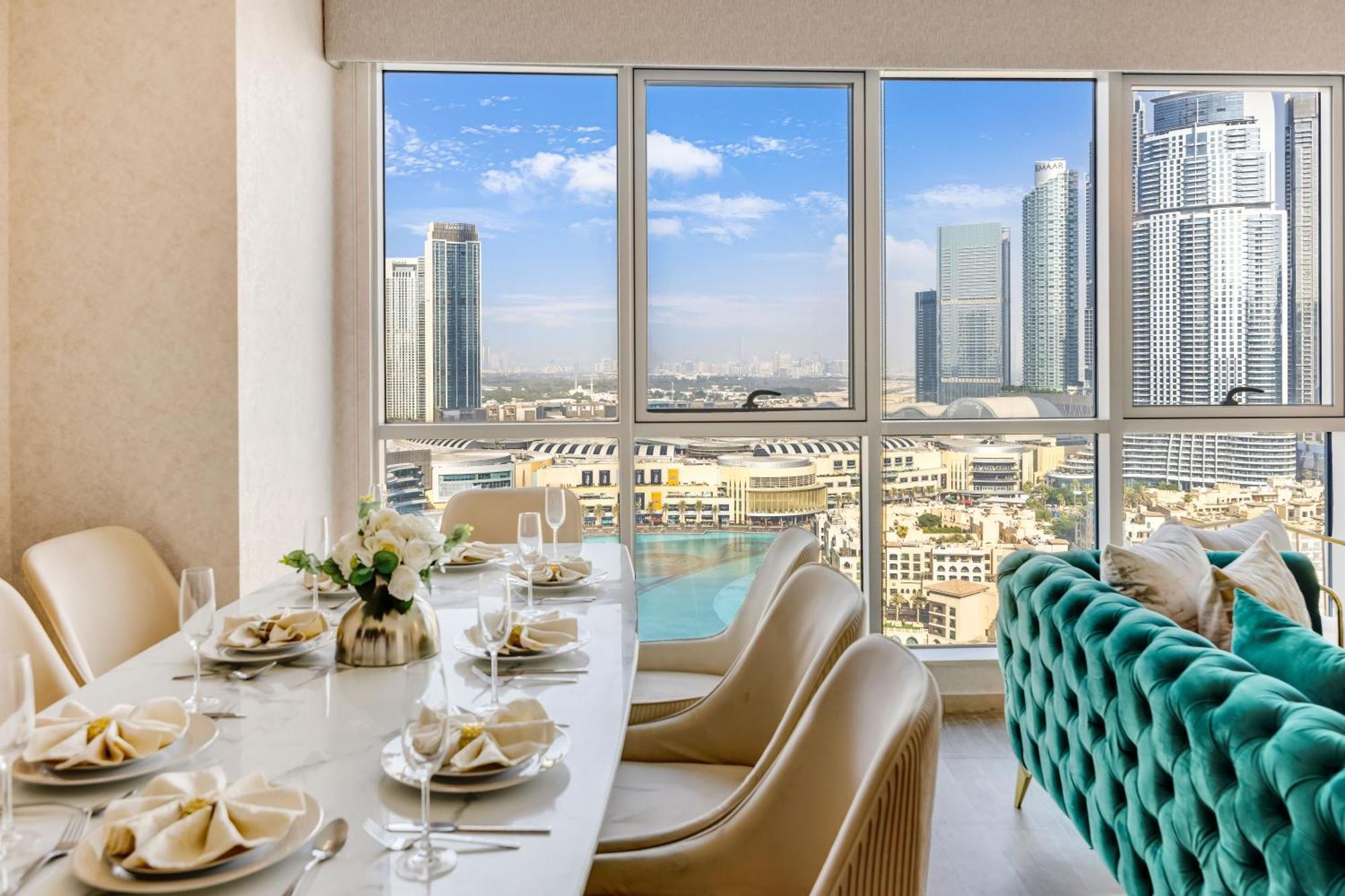 अपार्टमेंट Durrani Homes - Grandiose 5br Besides Mall With Burjkhalifa And Fountain View Dubai